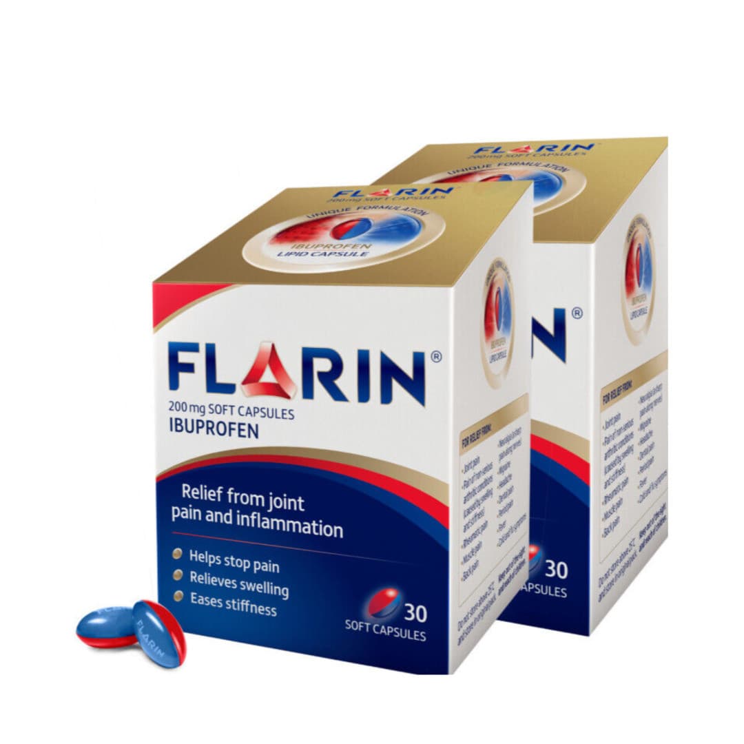 30 - Flarin Joint Pain & Inflammation Relief - 200mg - Lipid Soft Capsules