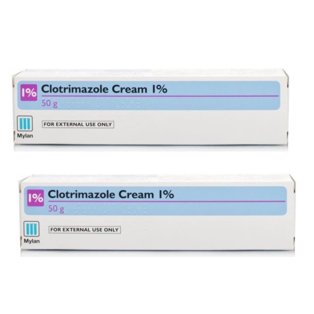 50g - Clotrimazole Cream 1% - Fungal Skin Treatment - Brand May Vary UK