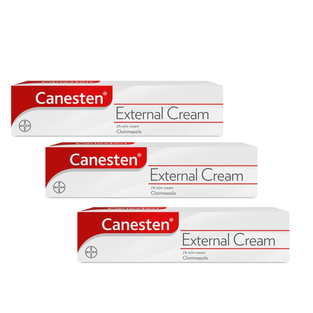 3x Canesten Thrush Cream (Box May Vary) -20g - 2% Pharmacy only medication (P)