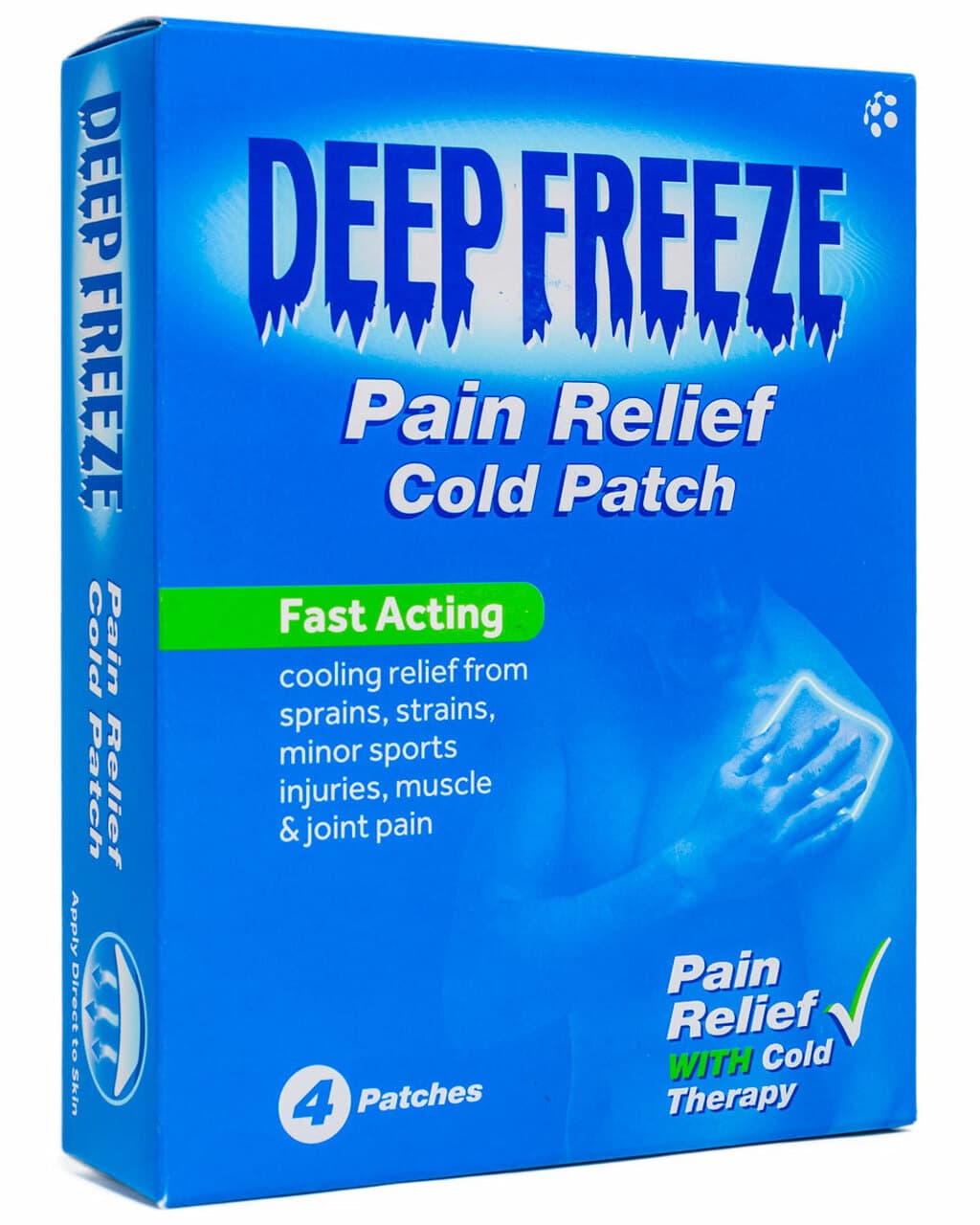 4x Deep Freeze Pain Relief Cold Patches - JOINT | MUSCLE | FOOT | SPRAINS