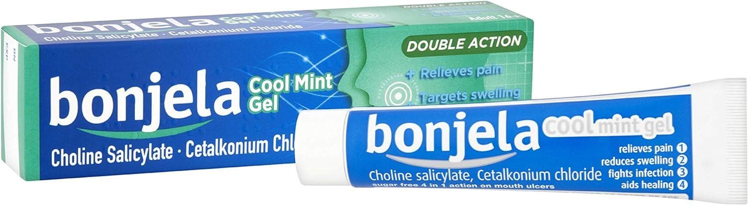 Bonjela Double Action Cool Mint Gel 15g For Adults 16+ Relieves Ulcer Pain
