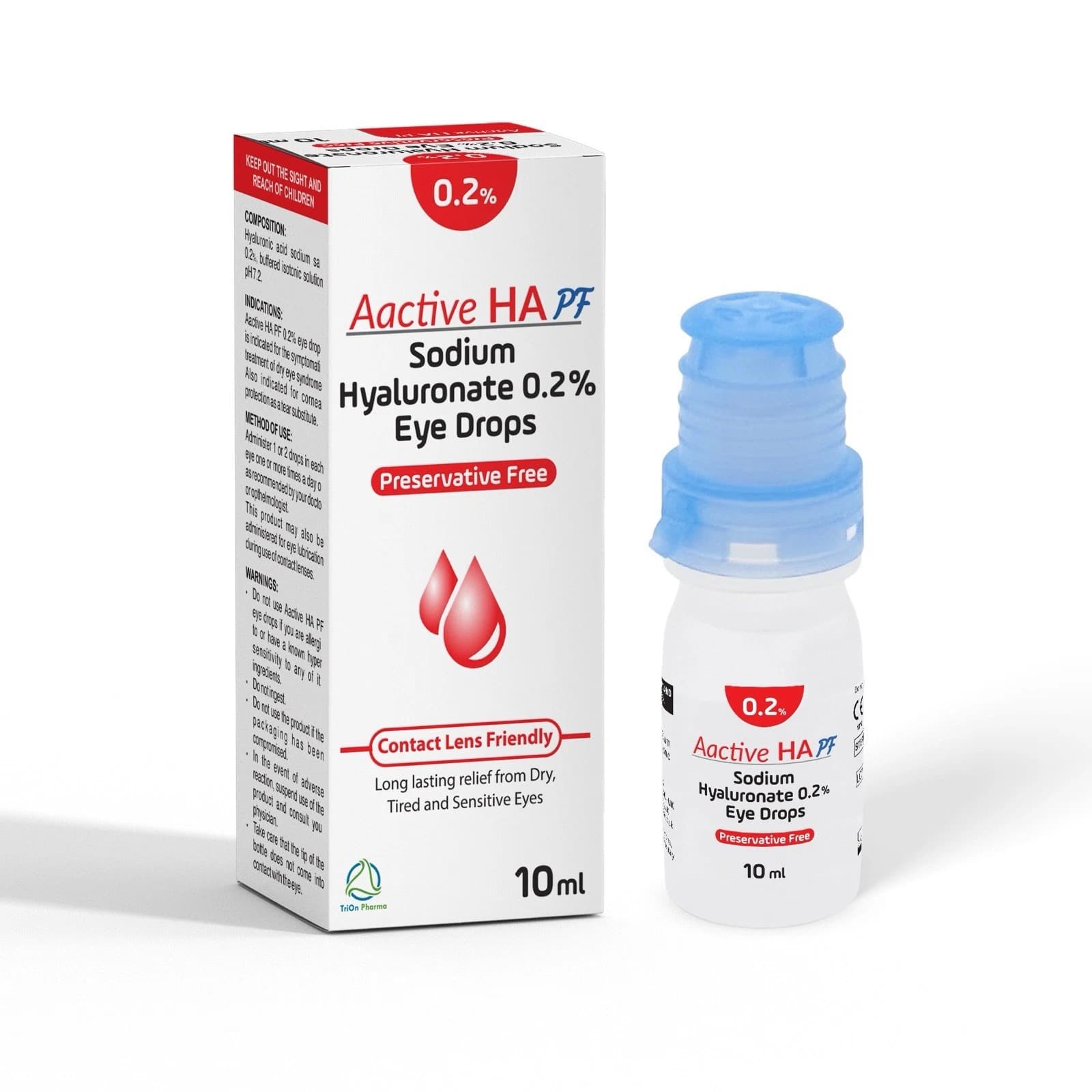Aactive HA 0.2% Sodium hyaluronate PF eye drops 10ml