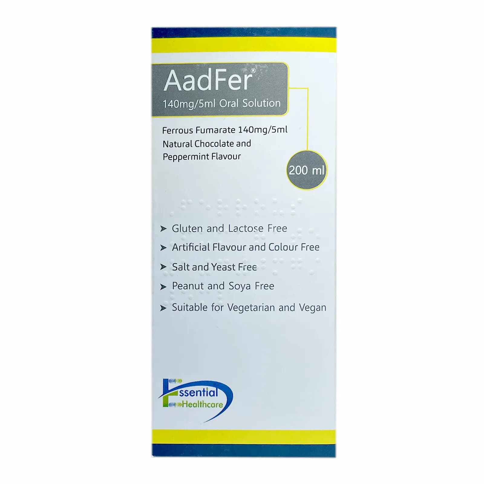 AadFer Ferrous 140mg/5ml Oral Solution - 200ml