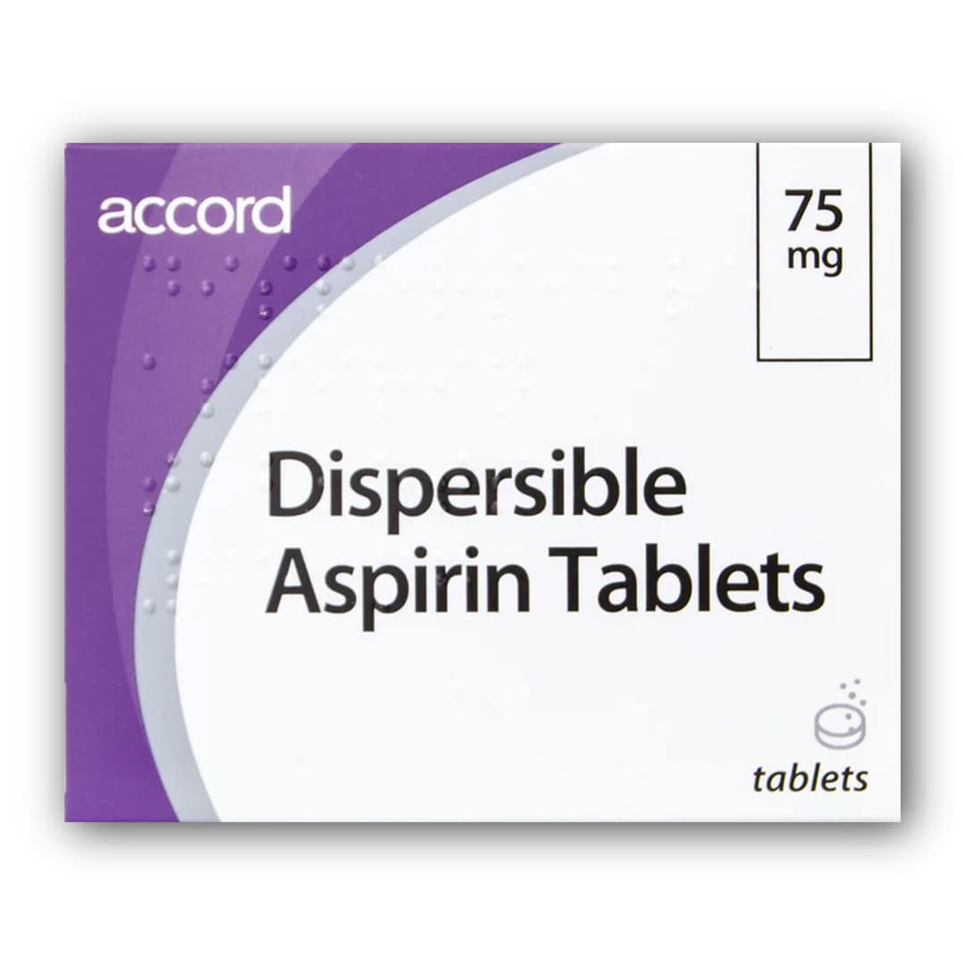 Accord Aspirin 75mg Dispersible Tablets 28