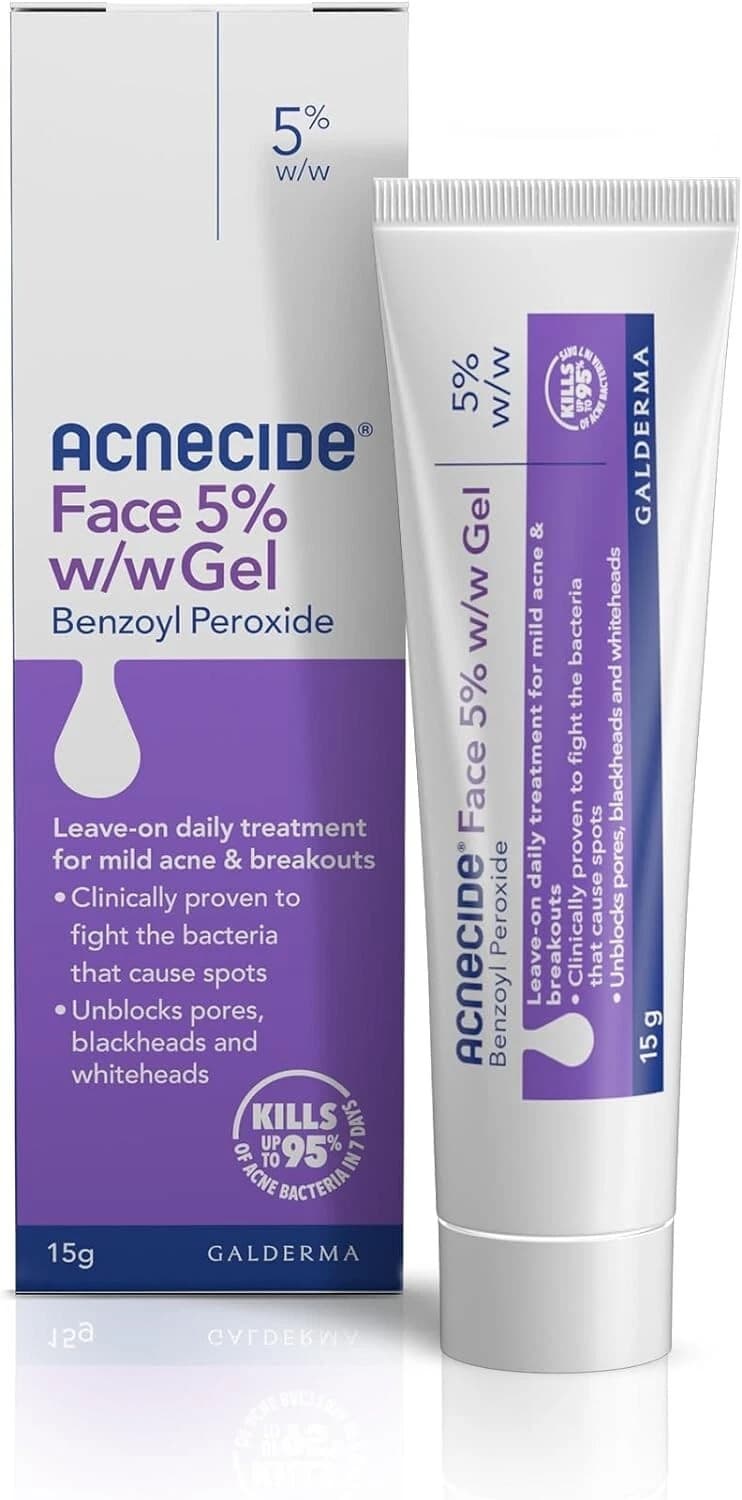 Acnecide Topical Aqueous Gel treats spots acne 5%- 15g