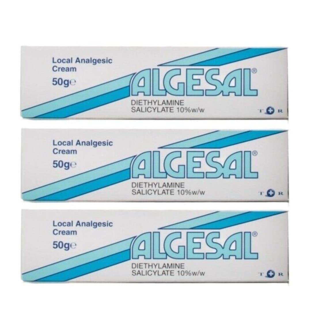 Algesal Local Analgesic Cream 50g x 3 Pain relief cream Pharmacy
