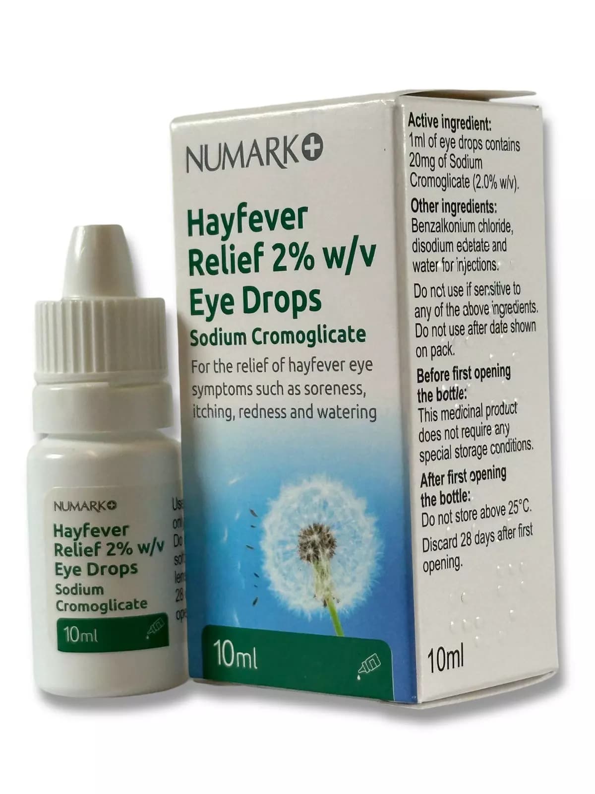 Allergy Eye Drops For Hayfever - 10ml Sodium Cromoglicate 2% w/v