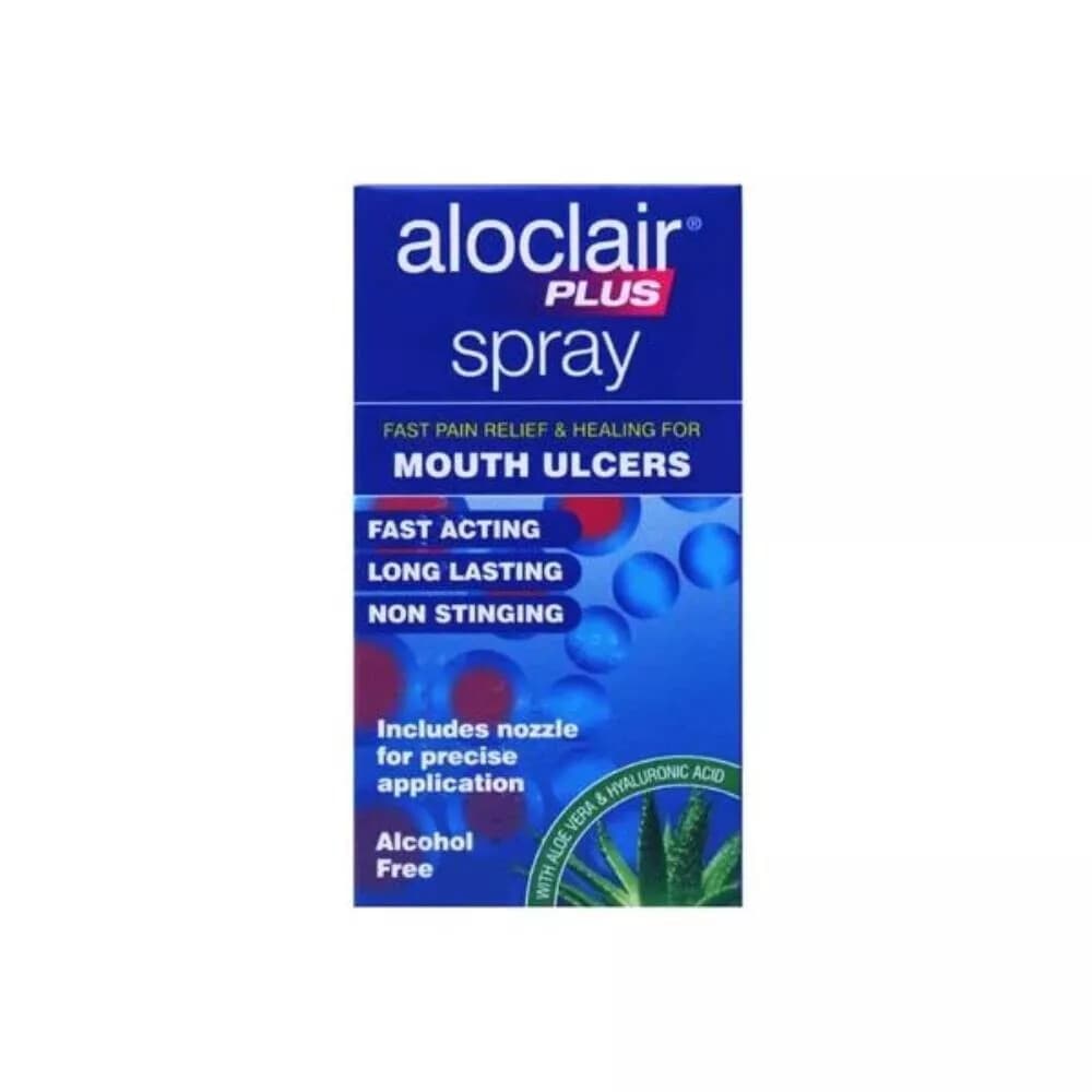 Aloclair Plus Spray Fast Pain Relief & Healing For Mouth Ulcers