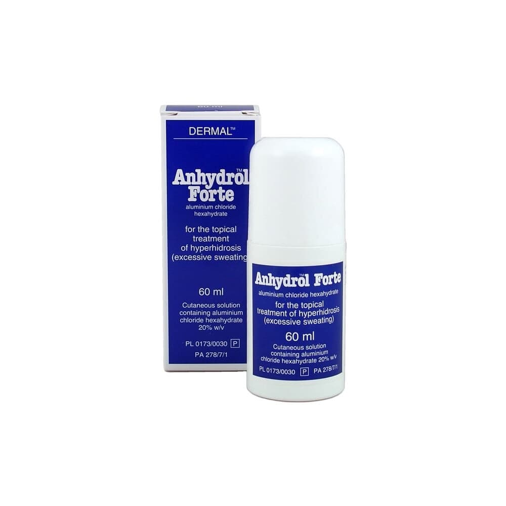 ANHYDROL Forte Roll On 60ml For excessive sweating (Roll on just like Driclor)