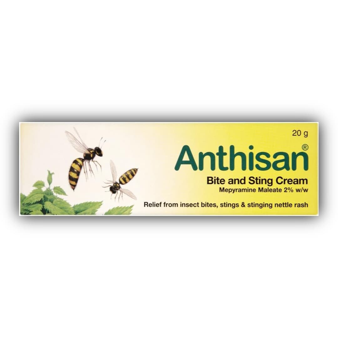 Anthisan Bite and Sting Cream, 25g Insect Sting Relief Antihistamine