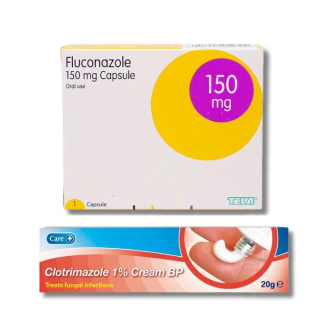 Clotrimazole & Fluconazole Thrush Treatment Multipack