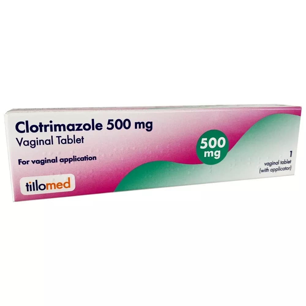 Clotrimozole Thrush 500mg Vaginal Tablet 1 Tablet(BRANDS MAY VARY)