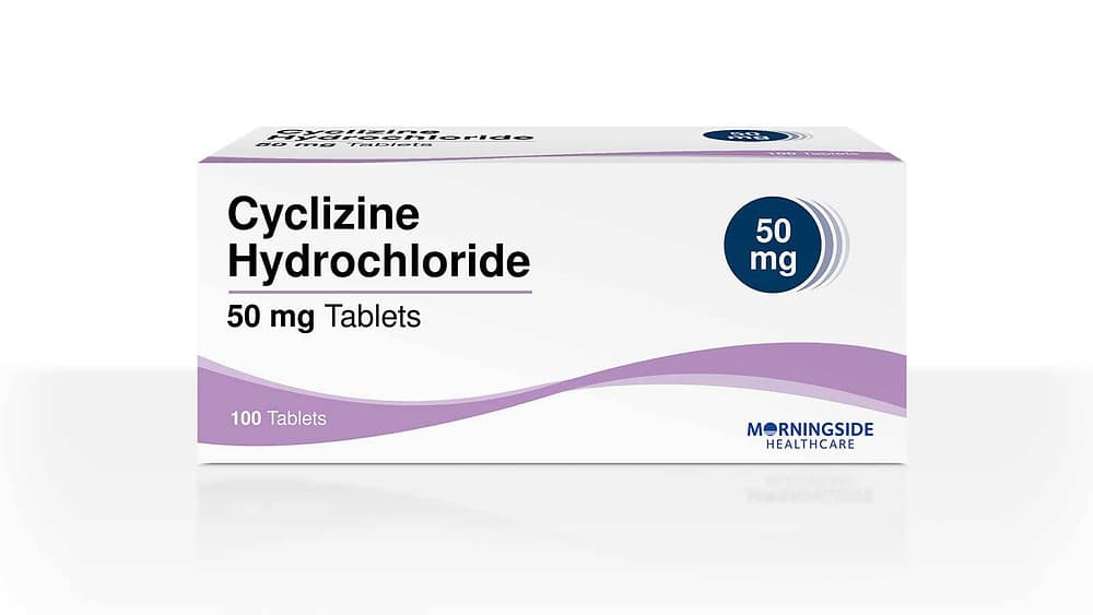 Cyclizine 50mg 100 Tablets – Anti-Sickness (Brans May Vary)