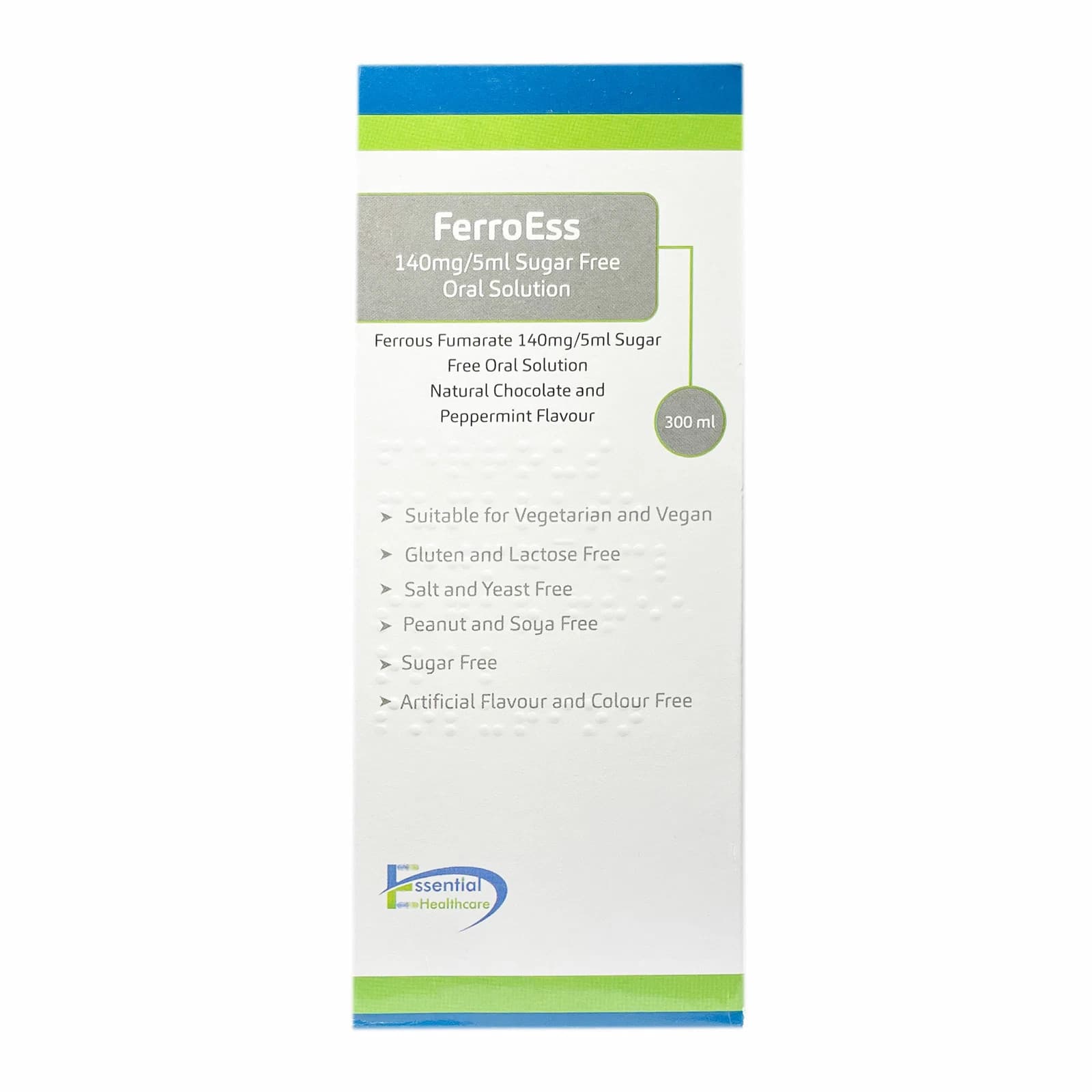 FerroEss 140mg/5ml Sugar Free Iron Oral Solution 300ml