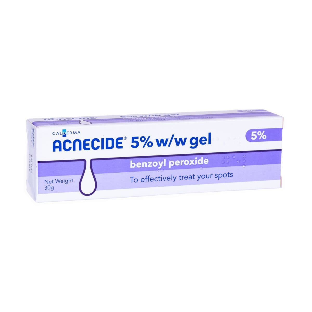 Galderma Acnecide 5% Benzoyl Peroxide Gel - 30g Uk Pharmacy Stock