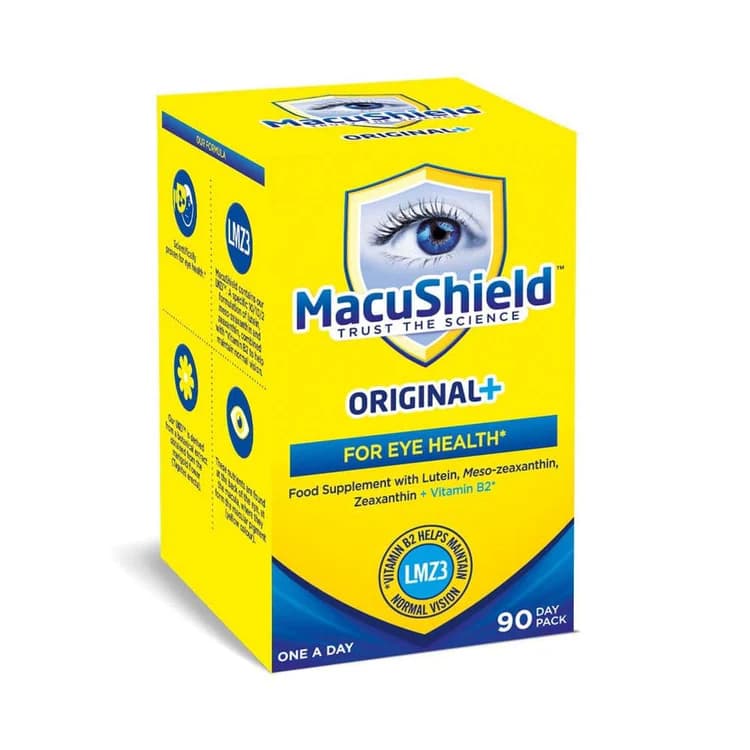 MacuShield Original+ Capsules 90s – Advanced Eye Health Supplement with Lutein, Meso-Zeaxanthin & Zeaxanthin