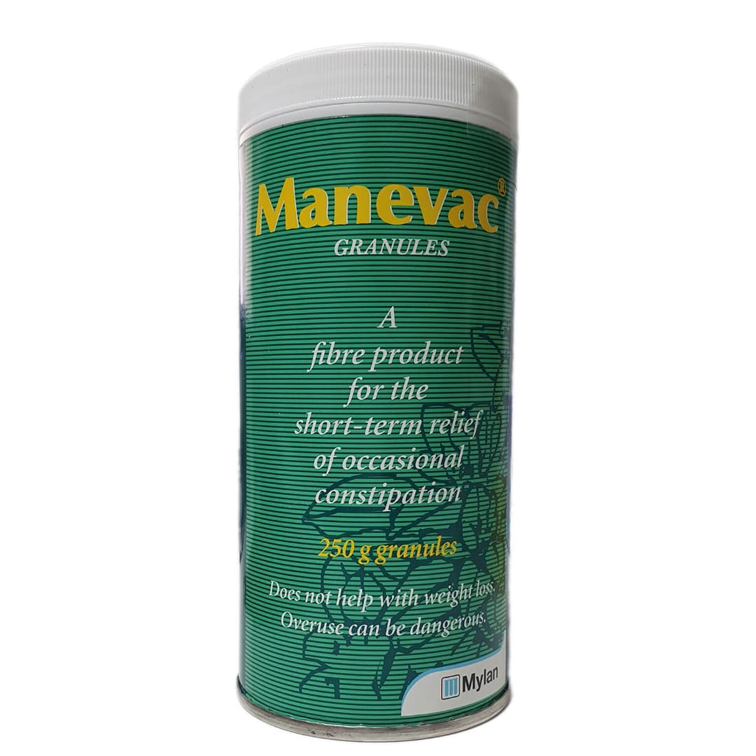 Manevac Granules 250g Senna - Fibre Product For Constipation - Isphagula