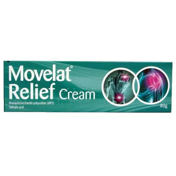 Movelat Relief Cream - 80g Muscular Aches and Pain Relief