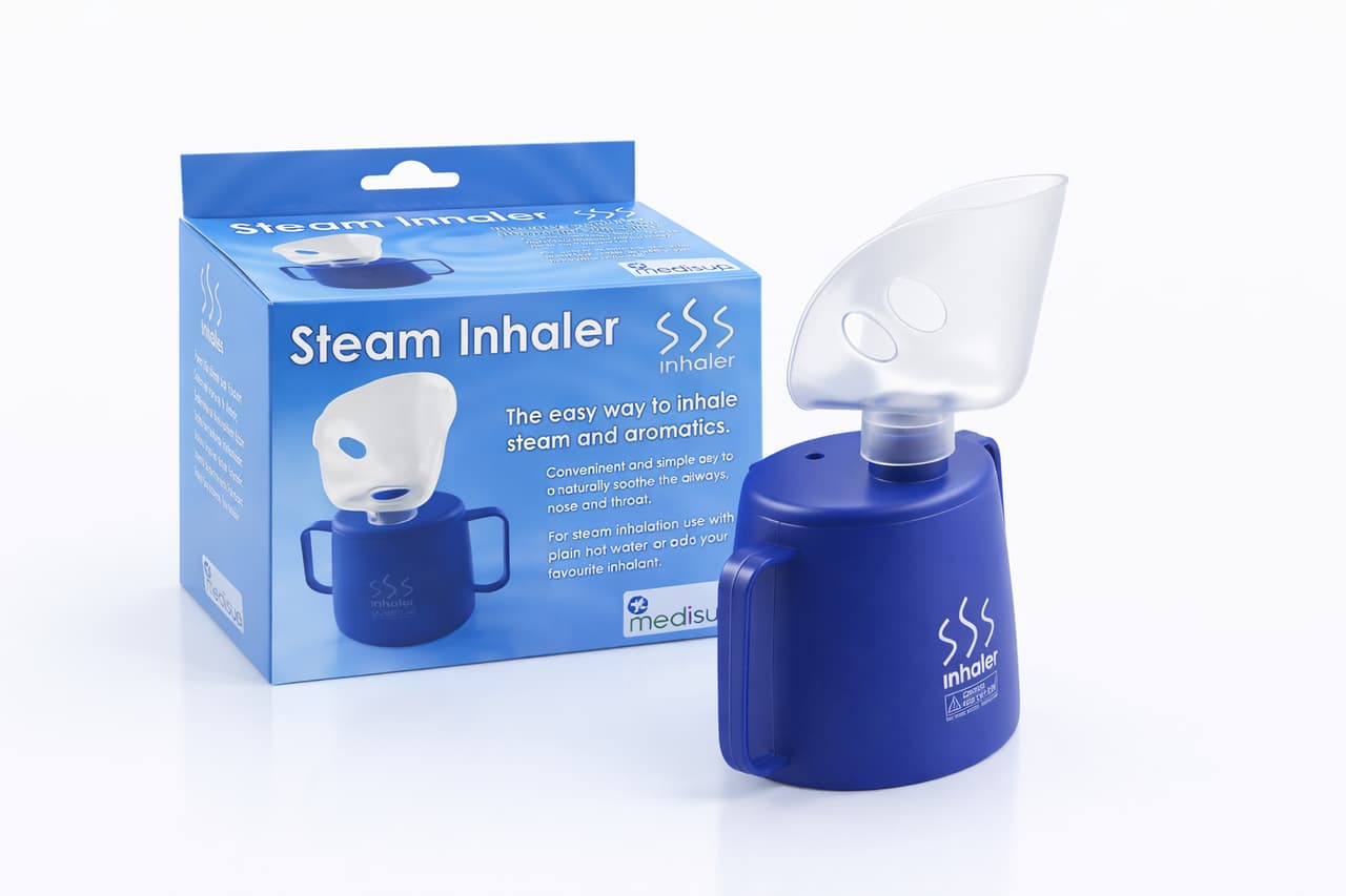 Medisure Steam Inhaler for Nasal Congestion & Sinus Relief – Reusable Steam Therapy Device