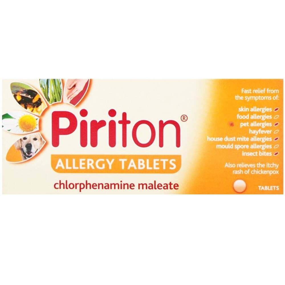 Piriton Allergy Tablets 30 Tablets Anti Histamine Pharmacy Medicine