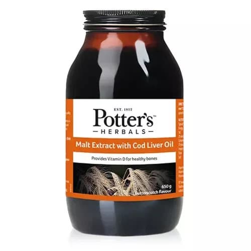 Potter's Herbals Malt Extract With Cod Liver Oil - 650g