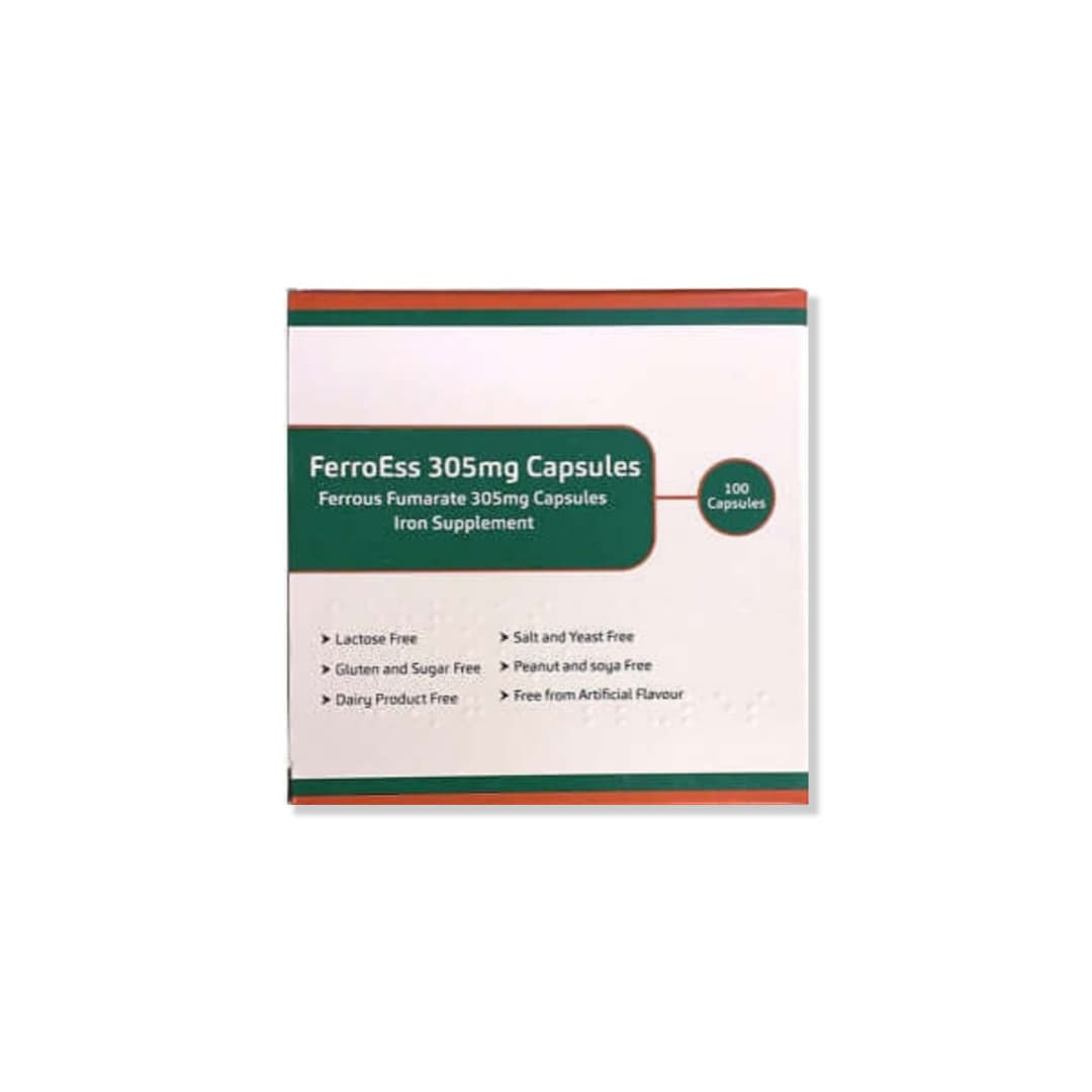 Remedy Healthcare Ferrous Fumarate 305mg Iron 100 Capsules