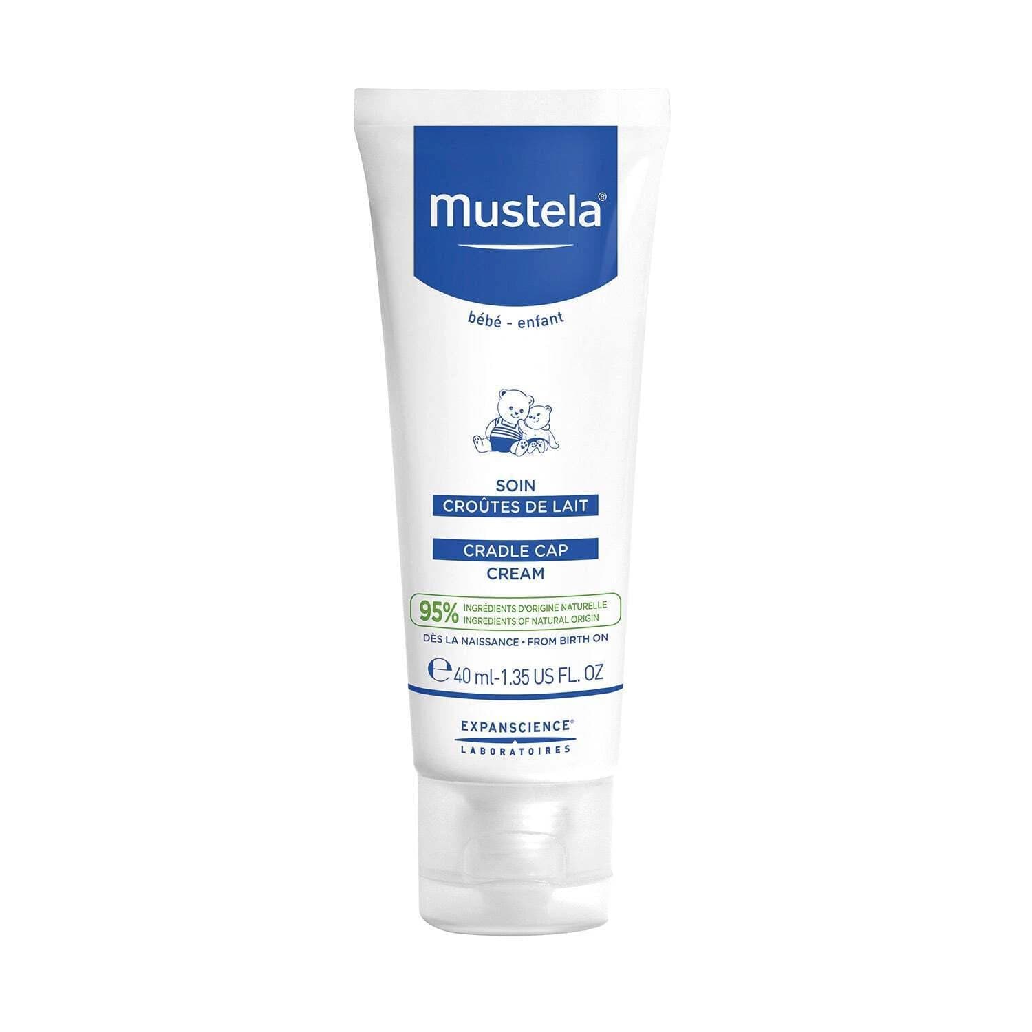 Mustela Cradle Cap Cream 40ml – Gentle Baby Scalp Care for Cradle Cap