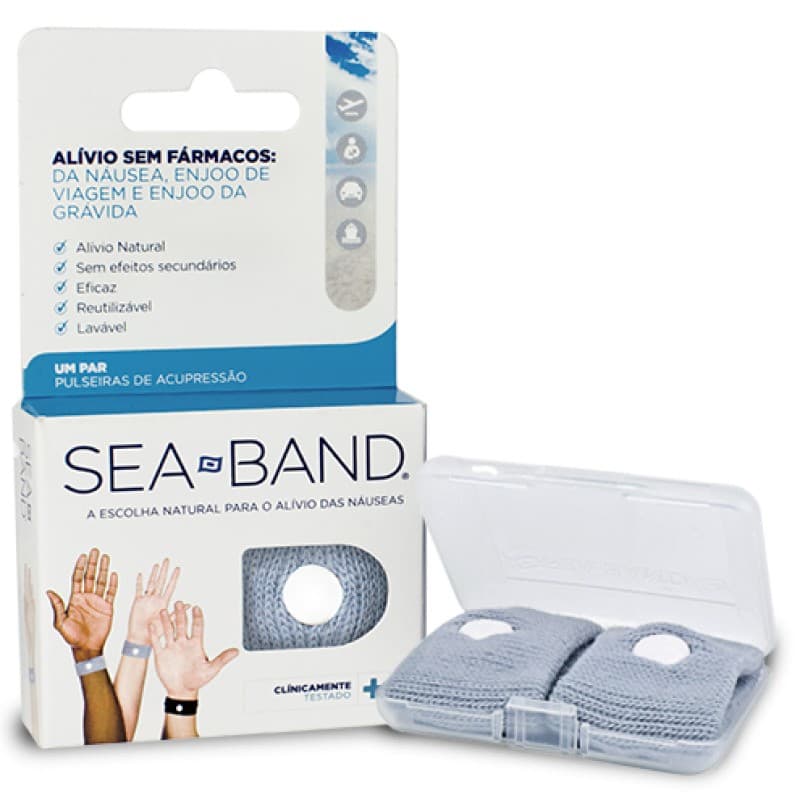 Sea-Band Acupressure Wristbands for Nausea Relief – Drug-Free Motion Sickness & Morning Sickness Solution