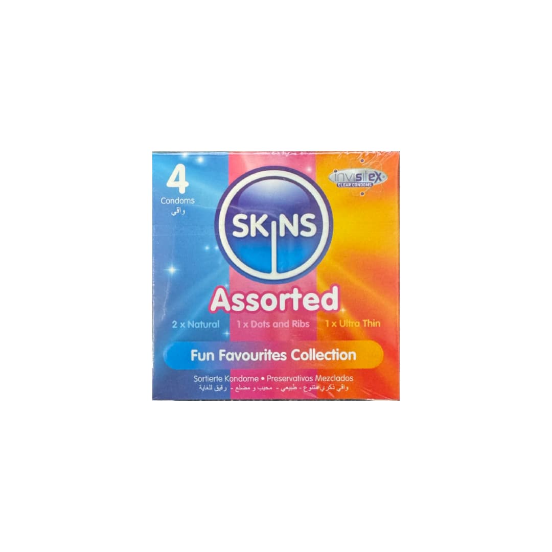 Skins Assorted Condoms- 4 Condoms