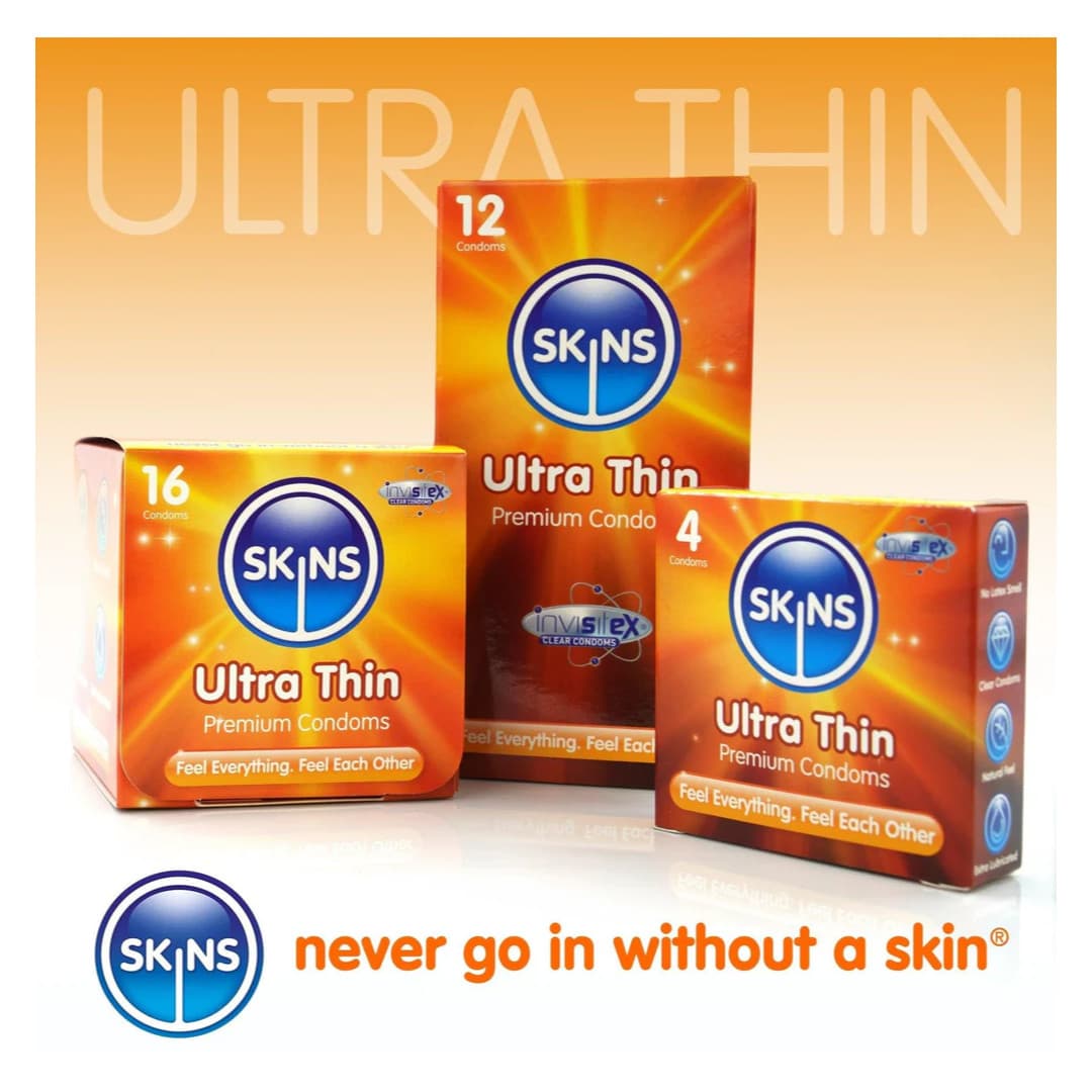 Skins Condoms - Ultra Thin Condoms Pack of 12