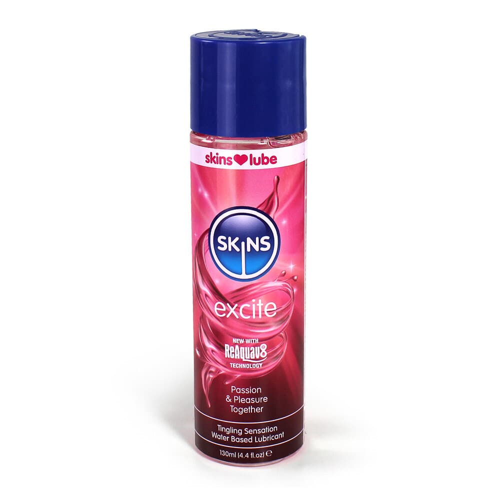 Skins Excite Tingling Lubricant 130ml Water Based Lube