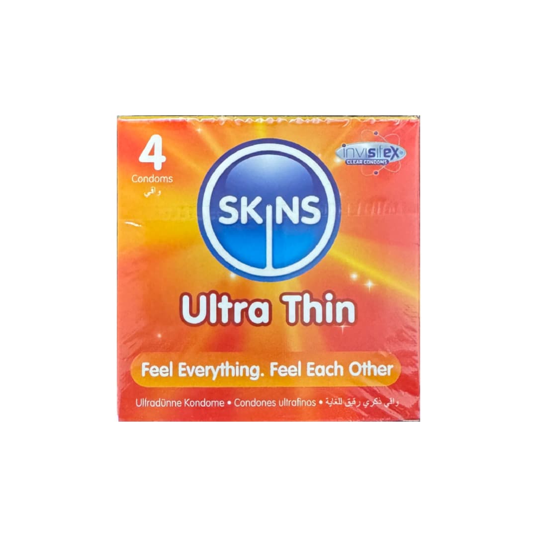 Skins Ultra-Thin Condoms- 4 Condoms