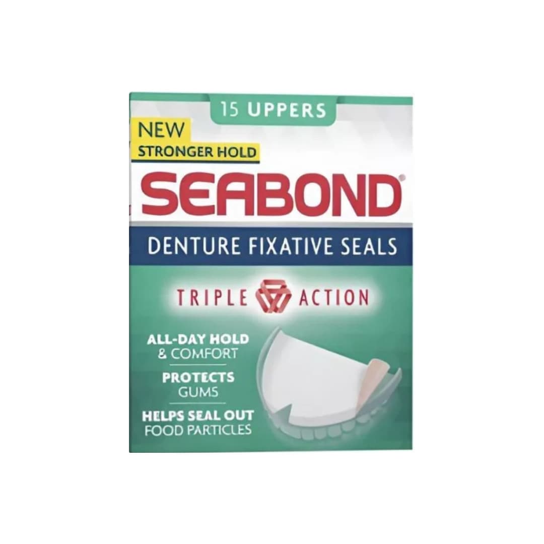 Super Ultra Denture Fixative Seals Soft Adhesive Cushion (15 UPPERS)